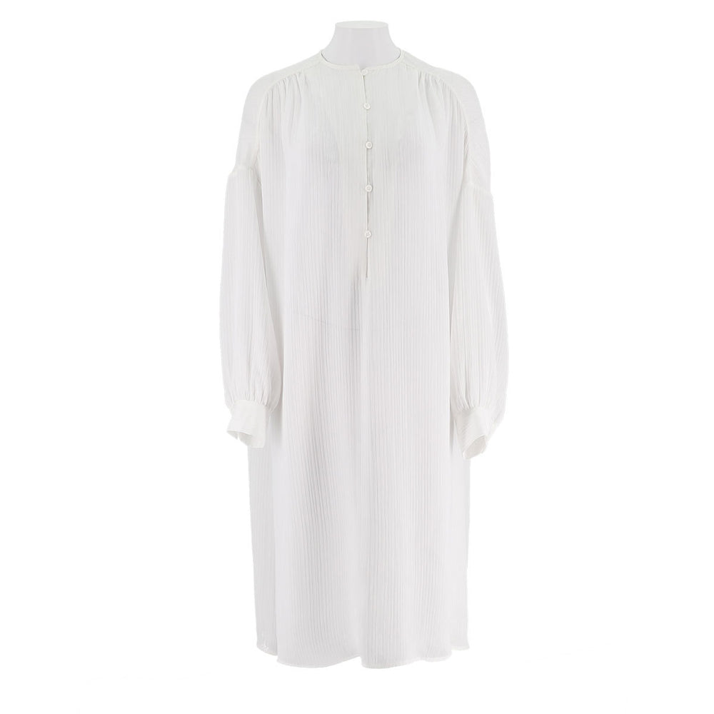 Round Neck Loose Fit Shirt Dress