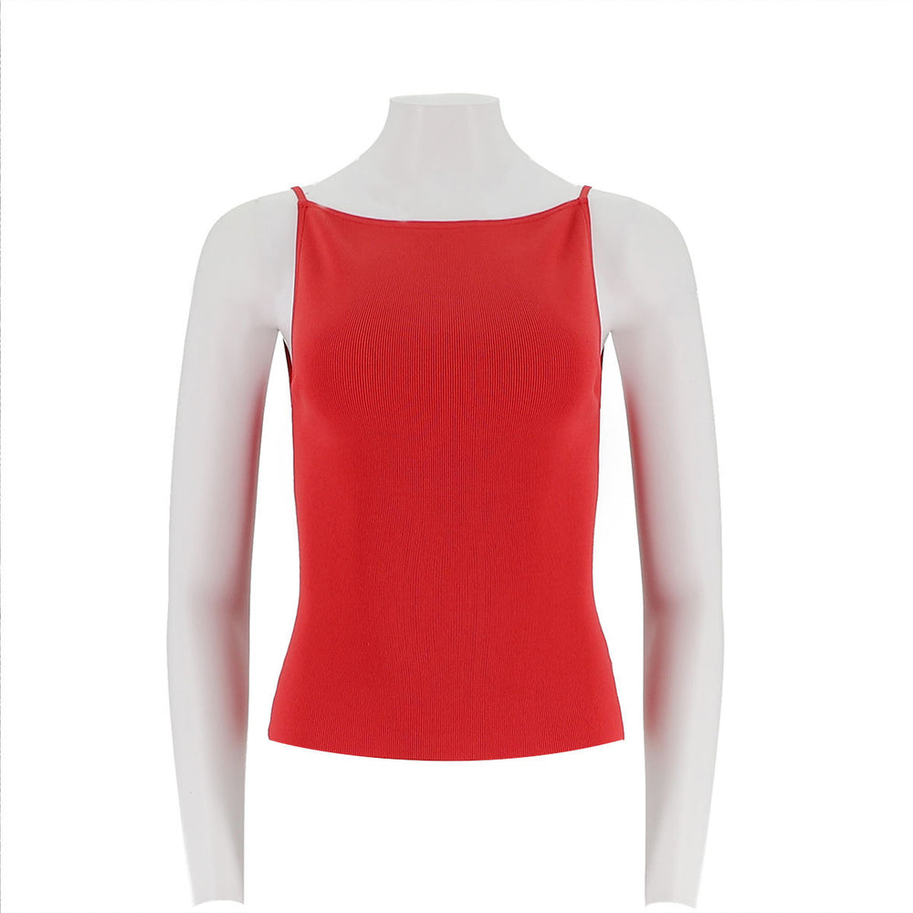 Sleeveless Fitted Cropped Tank Top