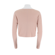 Cropped Combed Cotton Cardigan