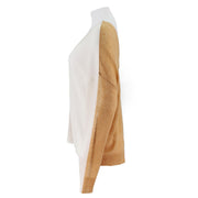 Colorblocked Button Up Merino Wool Cardigan