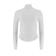 Slim Fit Round Neck Crop Top Tee