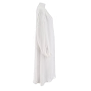 Round Neck Loose Fit Shirt Dress