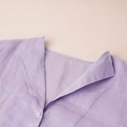 Half Placket Boxy Woven Dress