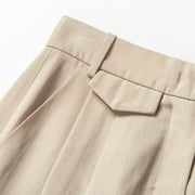 High Waisted Suit With Wide Leg Pants