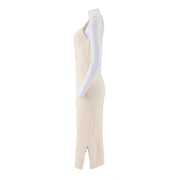 V-Neck Vest, Jumpsuit, Long Skirt