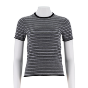 Women'S Round Neck Striped Pullover Sweater