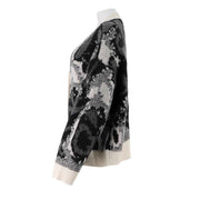 Alpaca Merino Wool Button Up Jacquard Cardigan