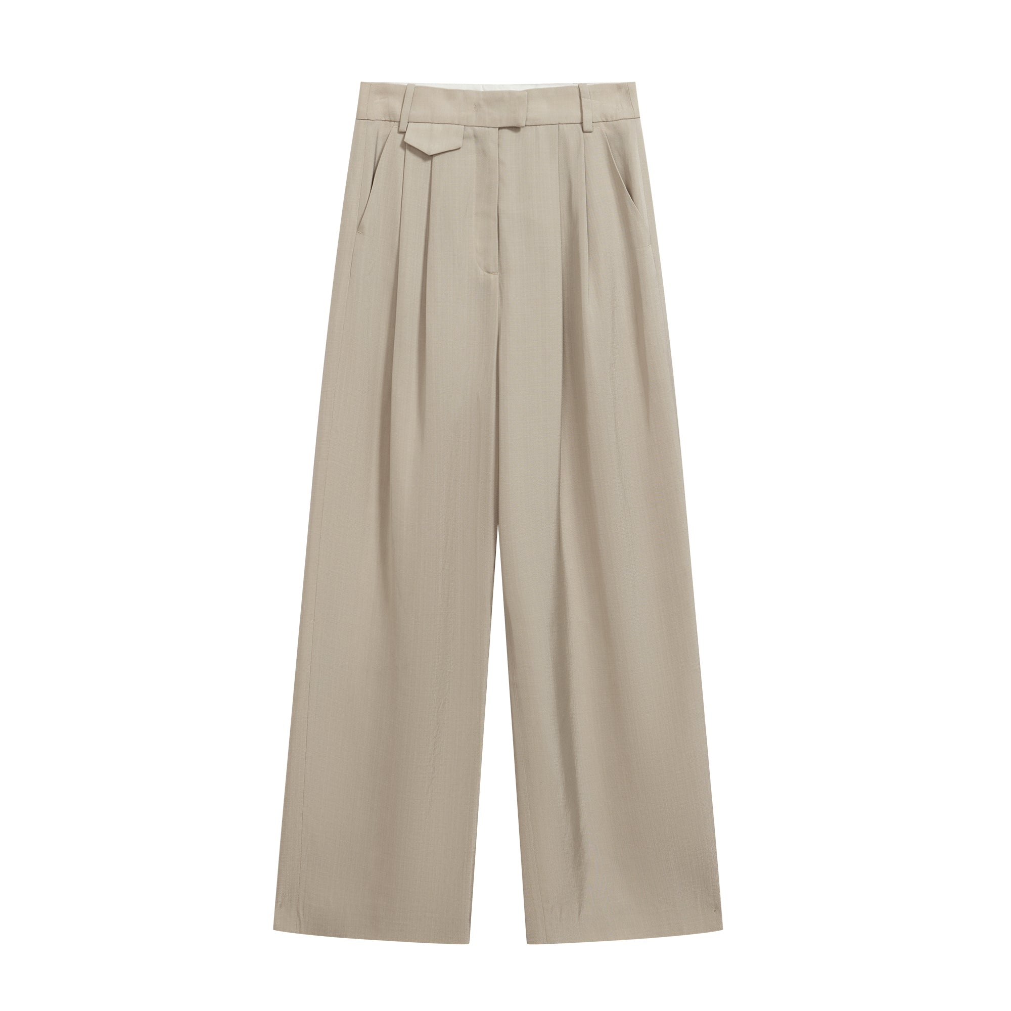 High Waisted Suit With Wide Leg Pants