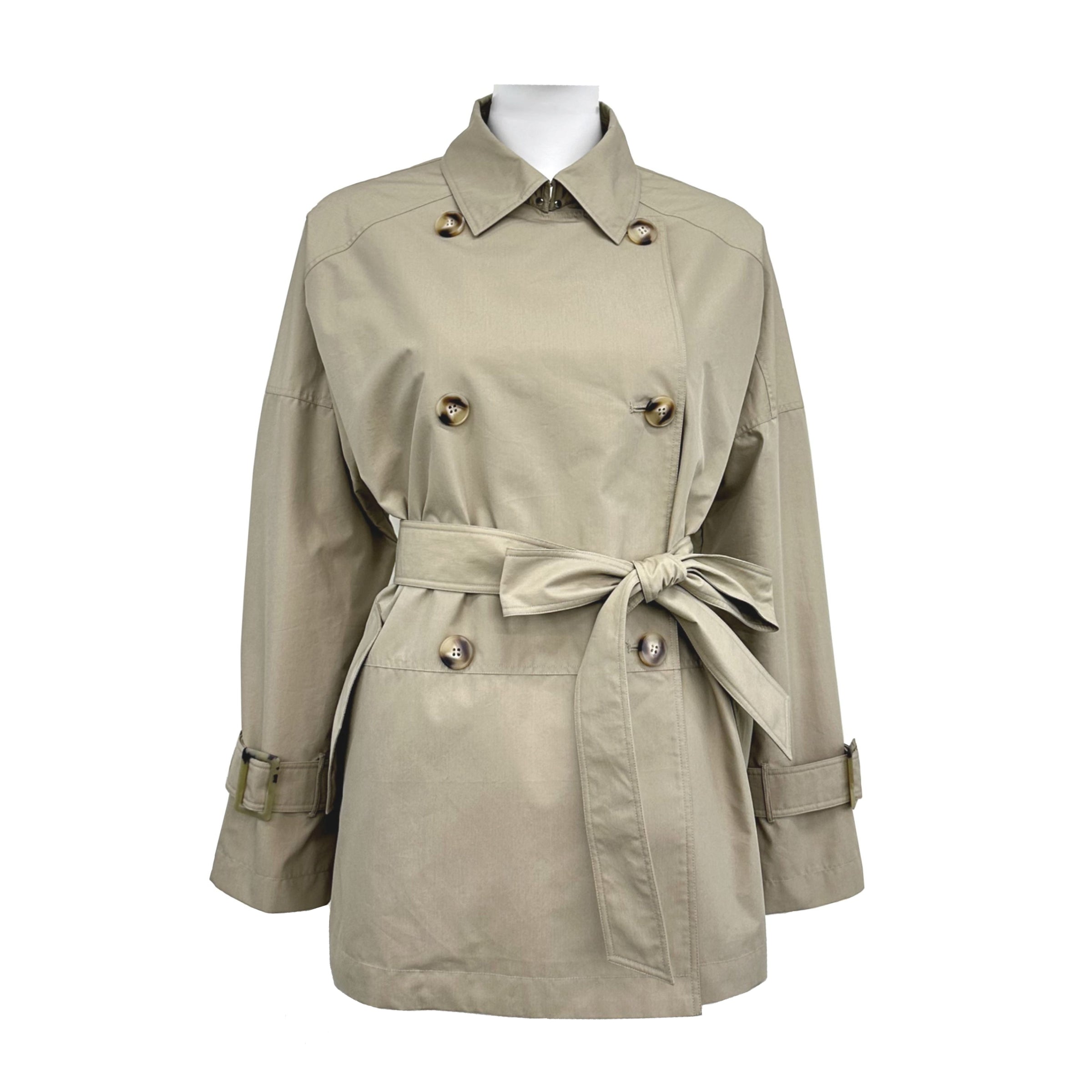 Short Double Breasted Windbreaker