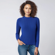 Women'S Round Neck Long Sleeved Top