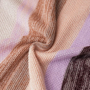 U-Neck Mixed Yarn Striped Tank