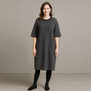 Round Neck Short Sleeved Jumpsuit