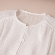 Round Neck Loose Fit Shirt Dress
