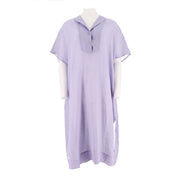 Half Placket Boxy Woven Dress