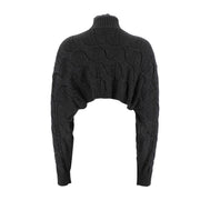 High Neck Knitted Pullover Sweater