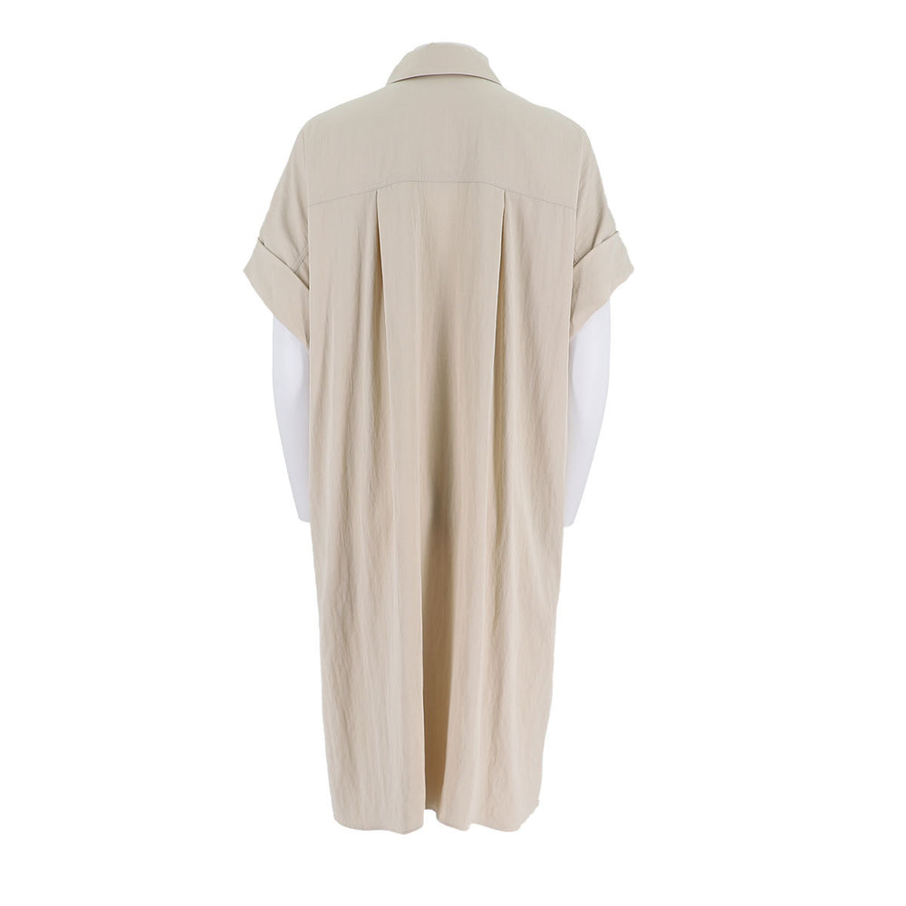 Polo-Collar Shirt Dress
