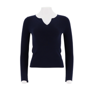Small V-Neck Knitted Pullover Sweater
