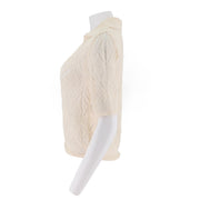 Collared Short Sleeve Sweater