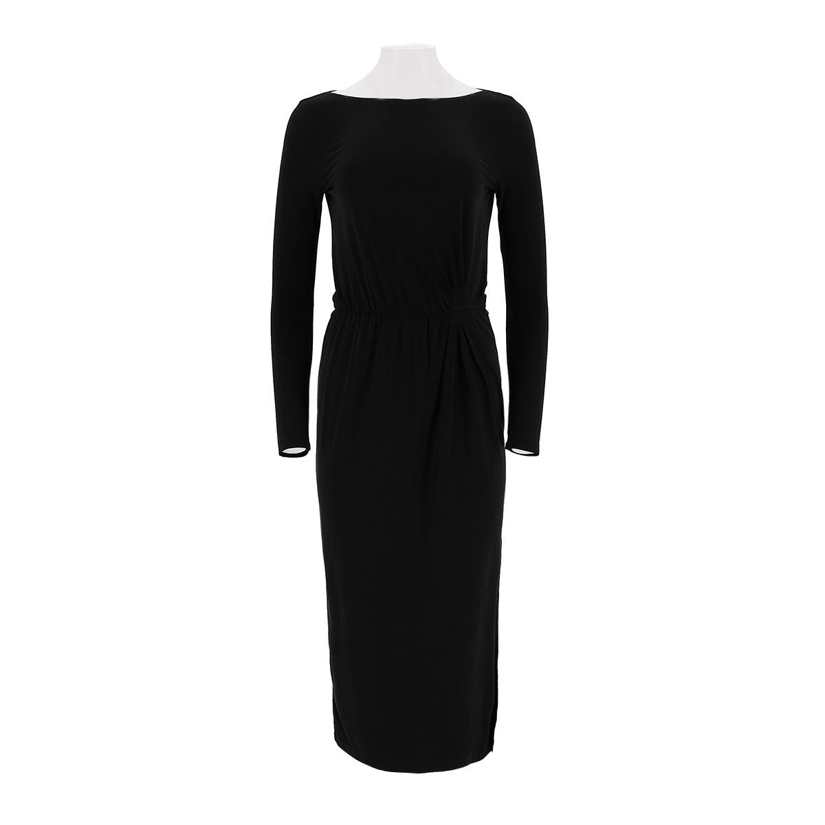 Round Neck Slim Fit Elongated Dress