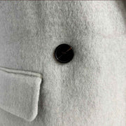 Long Woolen Lapel Vest Jacket