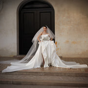 Supernova Long Satin Wedding Gown