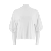 Women'S Puff Sleeve Crew Neck Tee