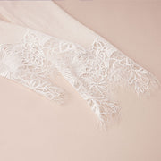 Embroidered Lace Merino Wool Cardigan