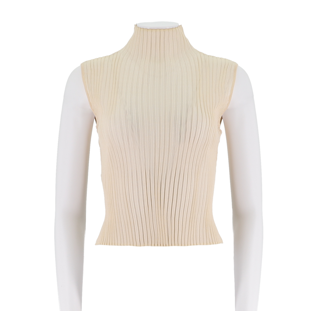 Sleeveless Ribbed Top