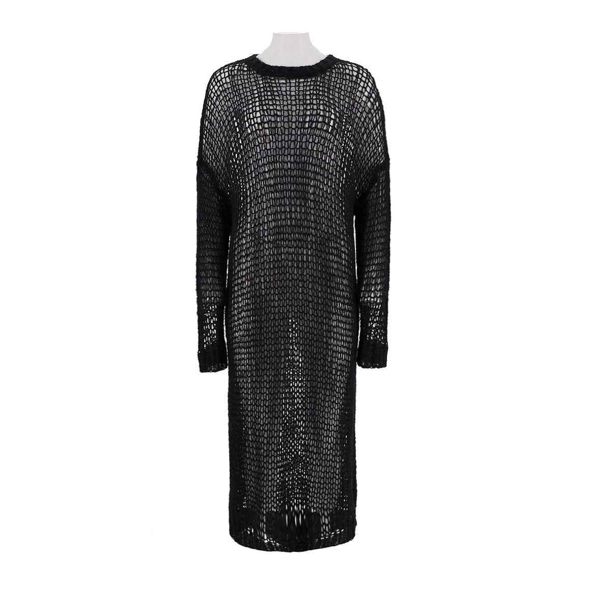Loose Knit Alpaca Merino Wool Dress