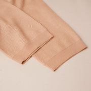 Ribbed Short Sleeve Button Up Cardigan