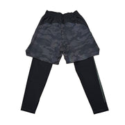 Boys 2 In 1 Active Shorts With Leggings